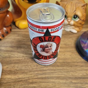 Vintage Olde Frothingslosh beer cans empty steel bottom