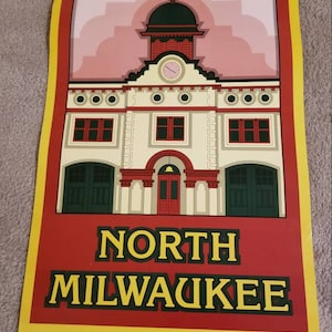 Vintage North Milwaukee Poster