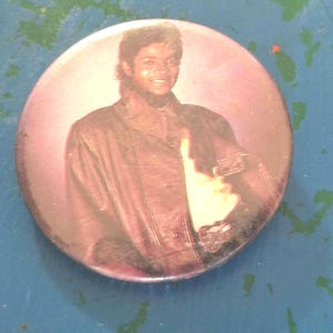Vintage Michael Jackson Pin Button