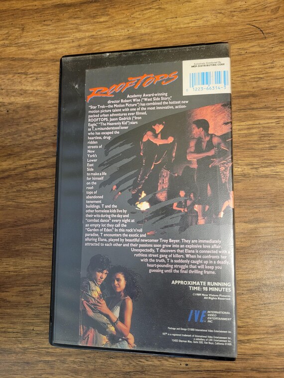 Rooftops 1989 VHS Robert Wise Drama Thriller - Cut Box - Etsy