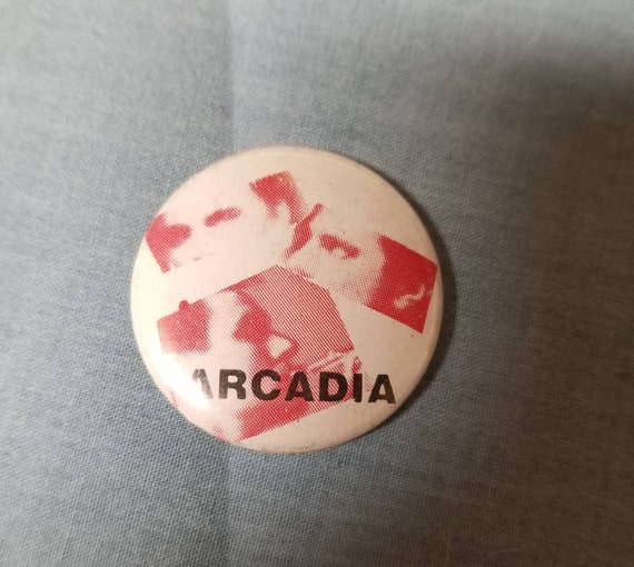 Vintage Arcadia Pinback Button - image 1