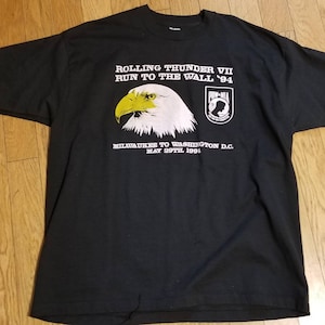 Vintage Rolling Thunder Ride to the Wall 94 T Shirt XXL