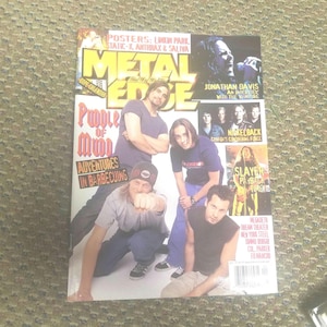 Metal Edge Magazine April 2002 Puddle of Mudd Cover