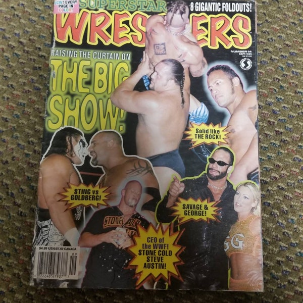 Vintage Wrestlers Magazine The Big Show Cover