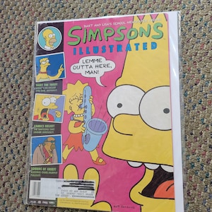 Vintage Gibsons Illustriertes Magazin Herbst 1991 Poster und Einlage im Buch
