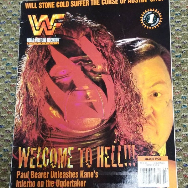 WWF Magazine March 1998 Mankind Cover