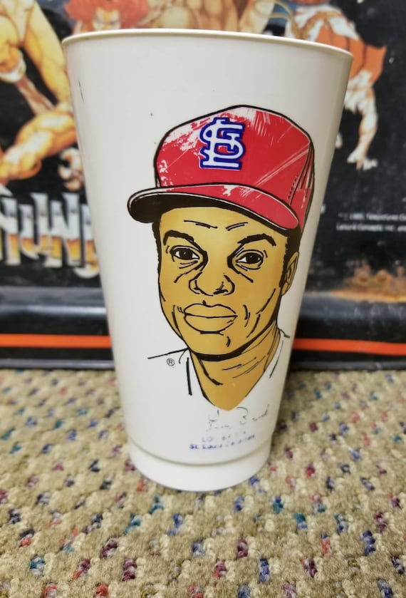 Vintage St Louis Cardinals Lou Brock 7 11 Slurpee Cup