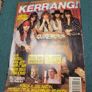 217  Kerrang vintage import music magazine Skid Row - Quireboys - Joan Jett