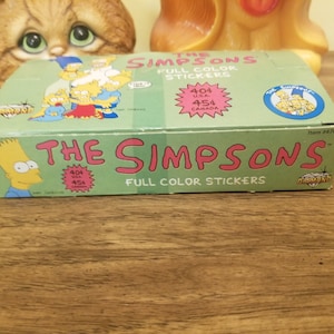 Vintage The Simpsons ruilkaarten LEGE DOOS