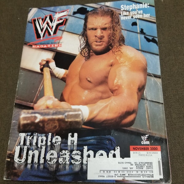 WWF Magazine November 2000 Triple H Cover