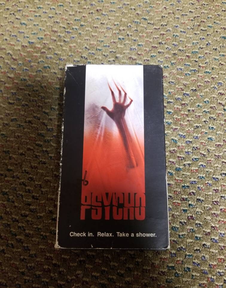 Psycho VHS Tape Etsy