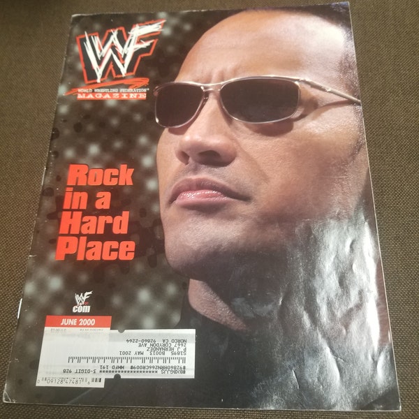 WWF Magazine June 2000 The Rock Cover