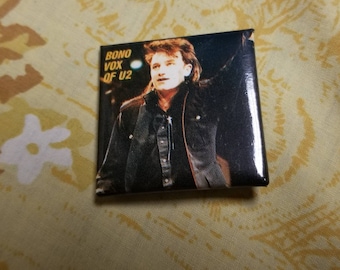 Vintage Bono U2 Pinback Button