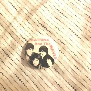Vintage Katrina and the Waves Pinback Button