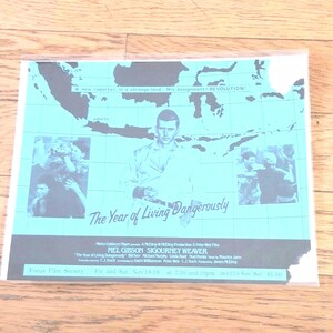 Vintage The Year Of Living Dangerously Promotional Flyer