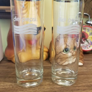 Diet Pepsi Vintage Highball Glasses Set of 2