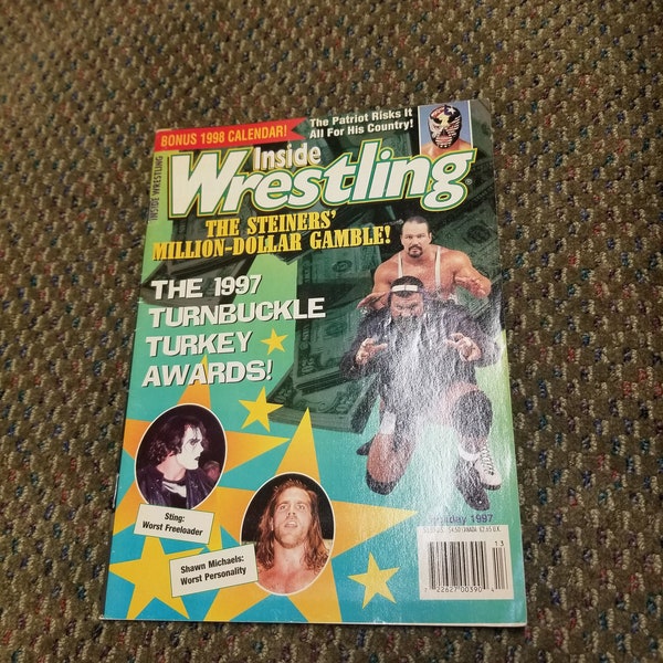 Inside Wrestling Magazine Holiday 1997 The Stieners Sting Cover