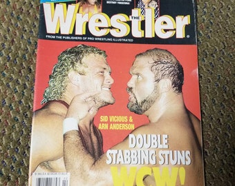 The Wrestler February 1994 Magazine Sid Vicious and Arn Anderson Cover