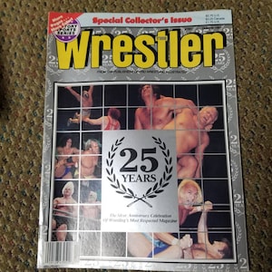 The Wrestler Magazine 25th Anniversary Issue October 1991 Collage Cover