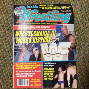 Inside Wrestling Juli 1987 Cover Hulk Hogan Wrestlemania III