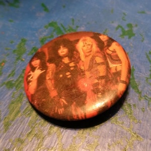 Vintage Motley Crue Pinback Button