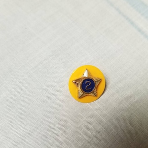 Vintage Boy Cub Scout Service Star Year Pin 2 BSA Blue Enamel Ball Collectible