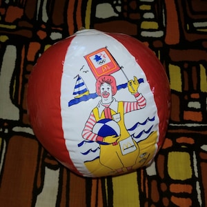 Vintage 1986 Ronald McDonald Beach Ball