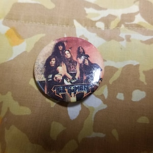 Vintsge Testament Pinback Button Deadstock
