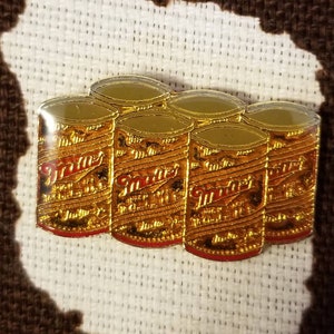 Vintage Miller Beer Six Pack Enamel Pin