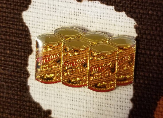 Vintage Miller Beer Six Pack Enamel Pin - image 1