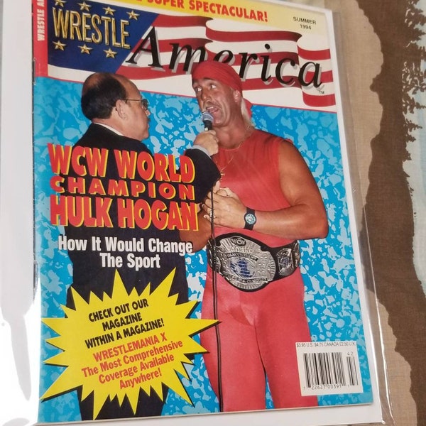 Wrestle America Magazine Summer 1994 Hulk Hogan Cover