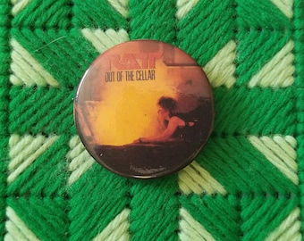 Vintage Ratt Out Of The Cellar Pin Button