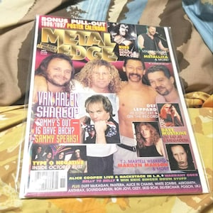 Metal Edge Magazine April 1999 Kiss Metallica Pantera Cover