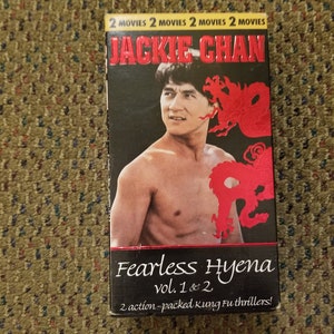 Jackie Chan Fearless Hyena 1 and 2 VHS Tapes