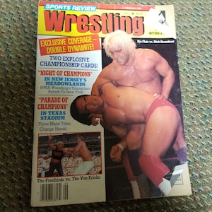 Sports Review Wrestling Magazine November 1984 Ric Flair Ricky Steamboat Cover
