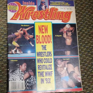 Victory Sports Series Inside Pro Wrestling Magazine April 1993 The Steiners Lex Luger Yokozuna El Gigante Cover