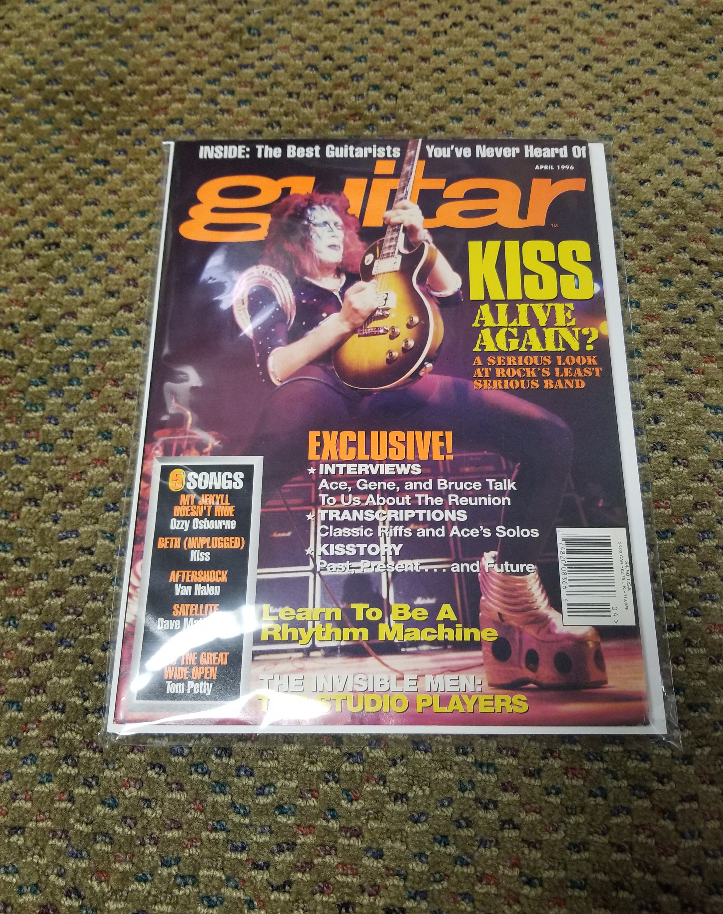 ギター マガジン 1996 年 4 月号 - Kiss Alive Again 楽譜 - Etsy 日本