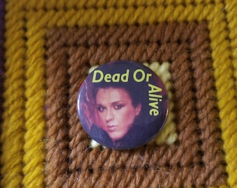 Vintage Dead or Alive Pinback Button