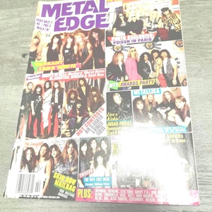 Metal Edge Magazine October 1993 Vince Neil Lars Ulrich Poison Ozzy Slaughter Lars Ulrich Cover