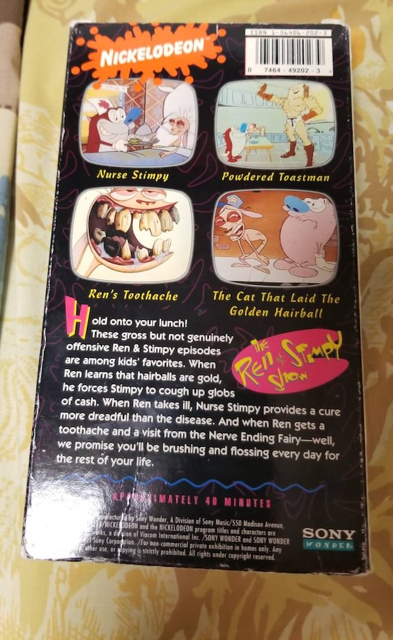 The Ren and Stimpy Show Volume 3 3 Yucky Yarns VHS Tape - Etsy