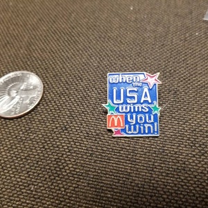 McDonald&#39;s When The USA Wins You Win Enamel Pin