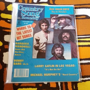 Vintage Country Song Roundup Magazine de novembre 1981