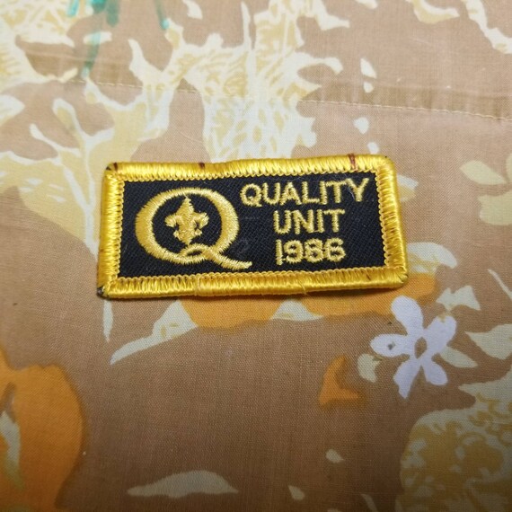 Cub Scouts Quality Unit 1986 Patch - image 1