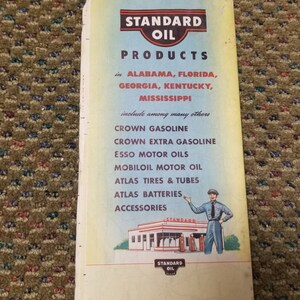 Standard Oil Zuidoost Verenigde Staten Road Map