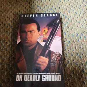 Vintage On Deadly Ground VHS Tape