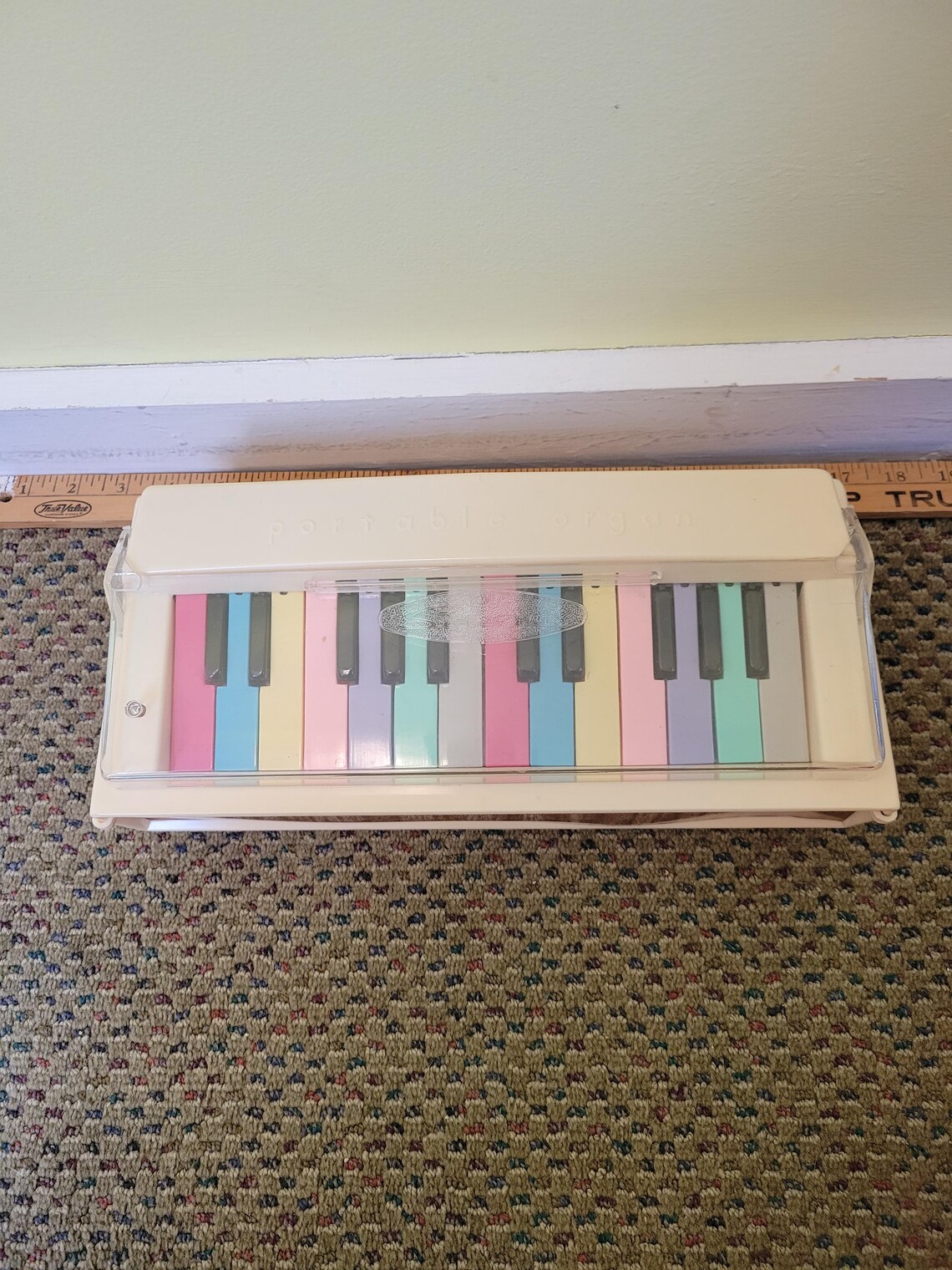 Sun Reed Co. - Vintage Battery Operated Portable Organ Toy 50s/60s As Is, foto 2 di 5