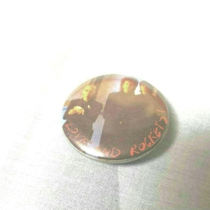 Vintage Love And Rockets Pinback Button
