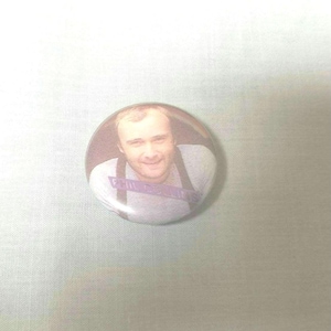 Vintage Phil Collins Pinback Button