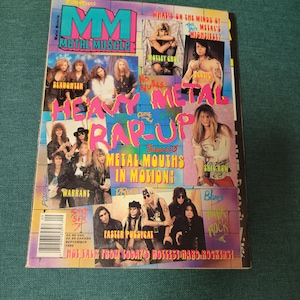 Metal Muscle Magazine September 1990 Heavy Metal Wrap Up Issue