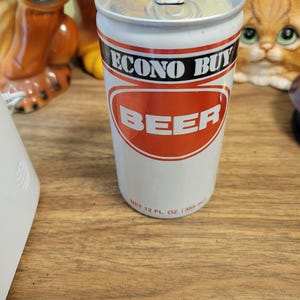 Vintage~ECONO BUY BEER~Empty Aluminum Beer Can~12 Fl.Oz~Pull Tab~Washington